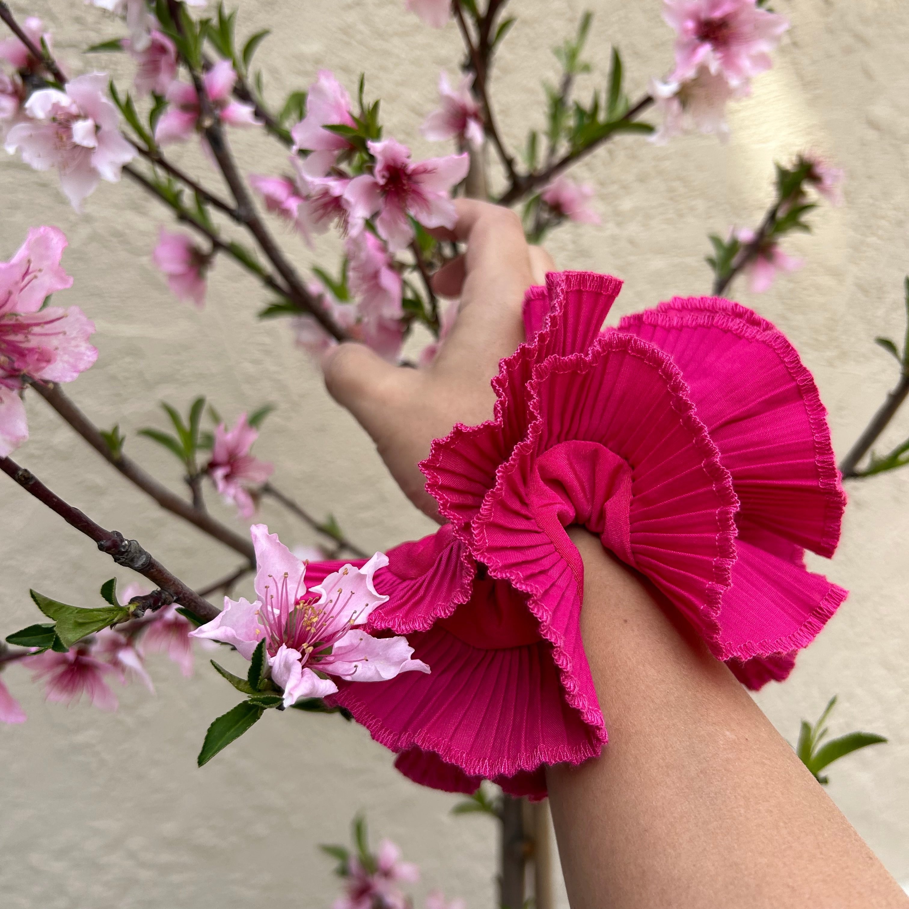 Oversized Scrunchie - Pink Bliss Double