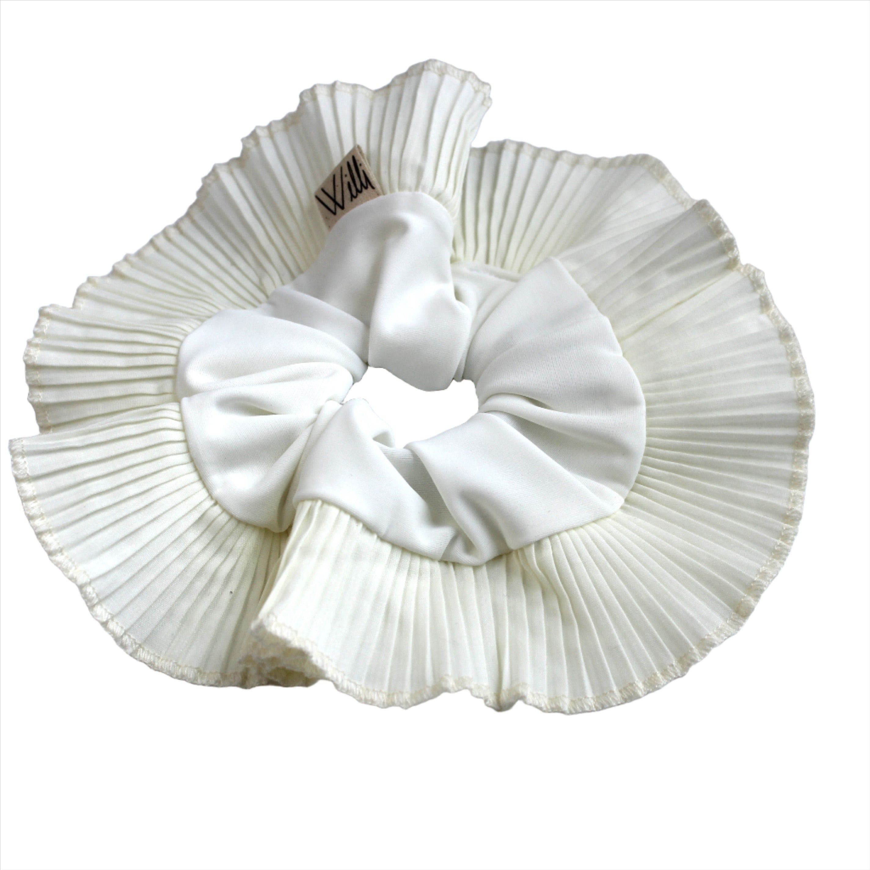 Oversized Scrunchie - White Single