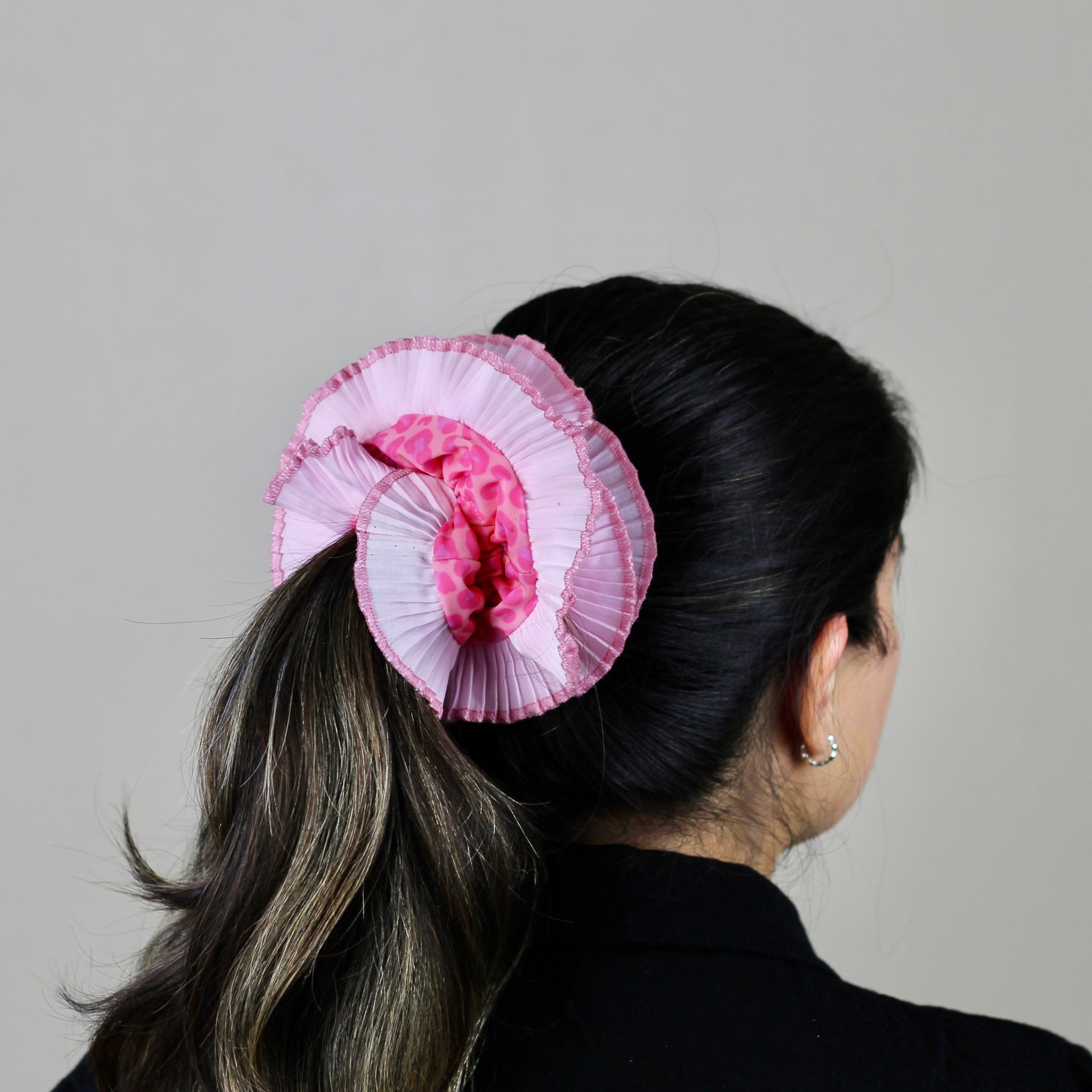 Pink Oversized Scrunchie