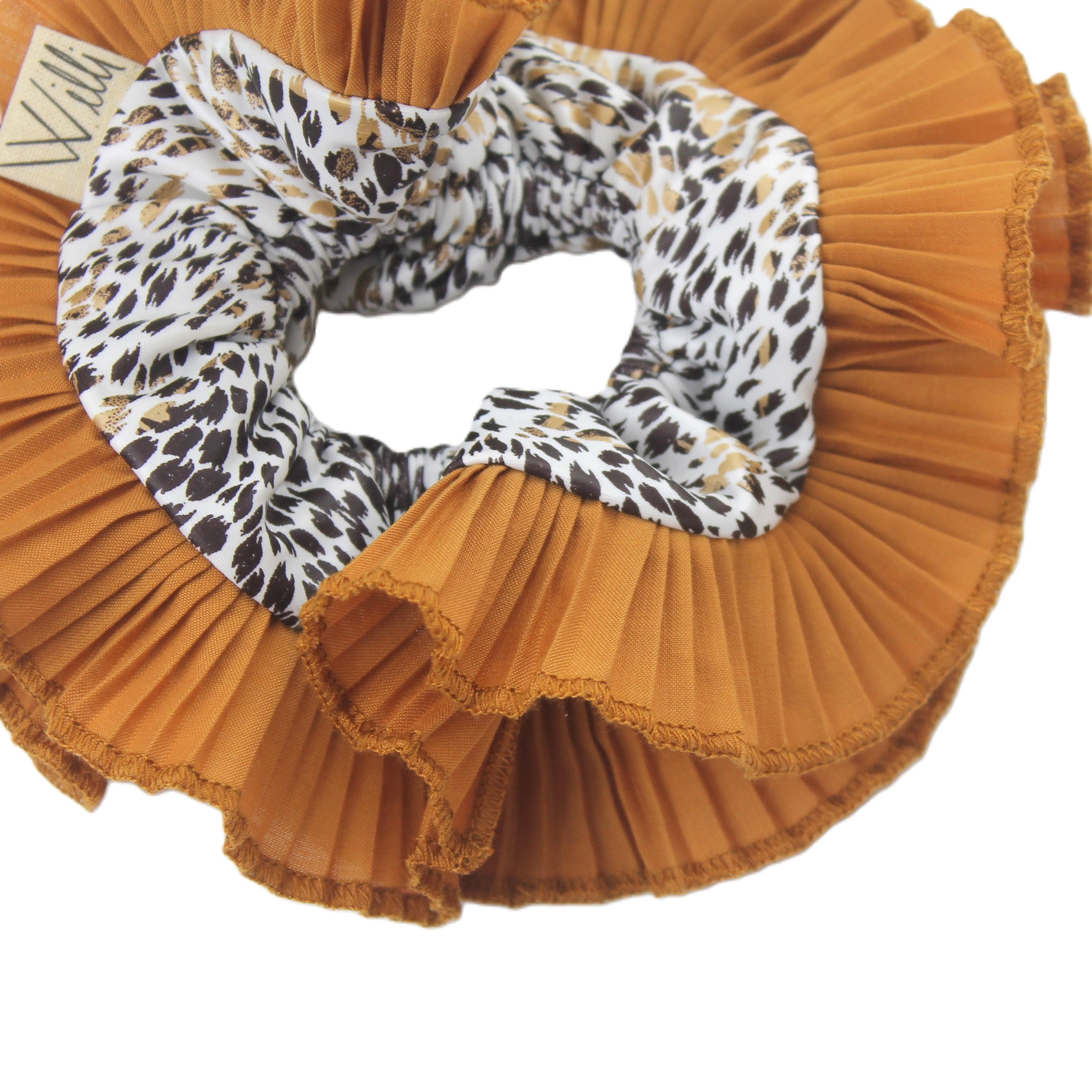 Oversized Scrunchie - Cheetah Double