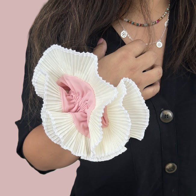 Oversized Scrunchie - Blush Double