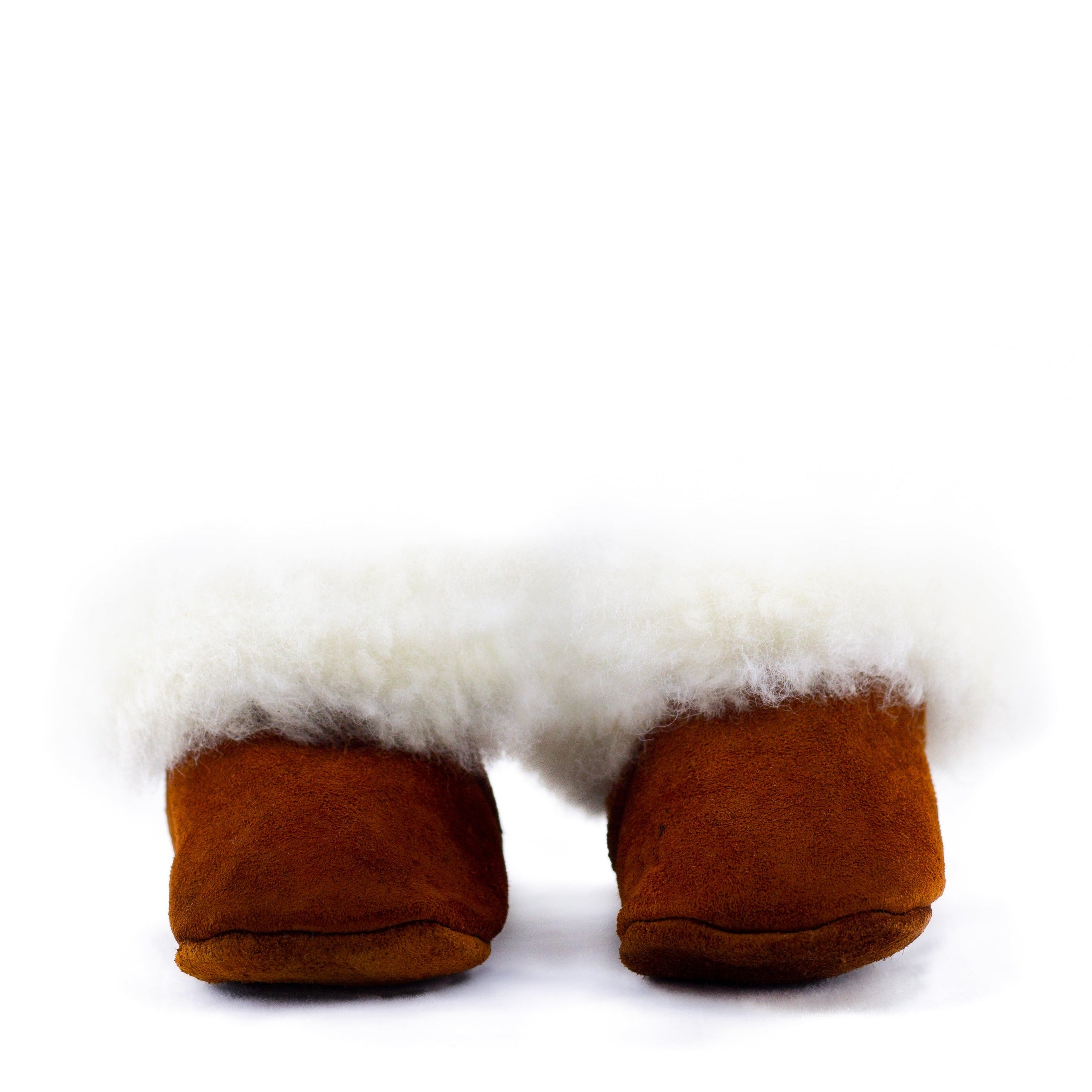 Baby Brown Leather Slippers