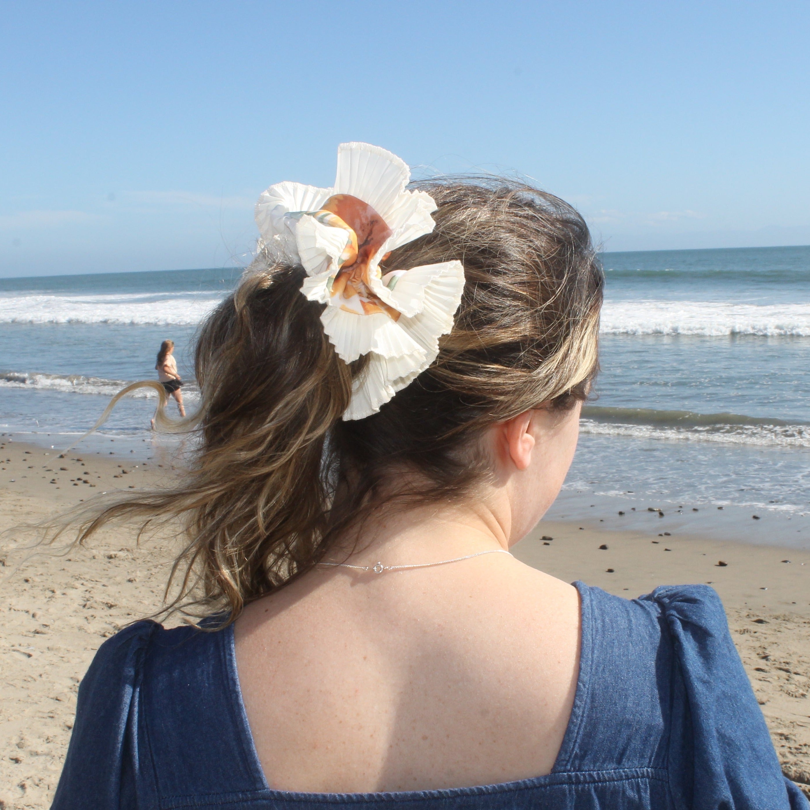 Oversized Scrunchie - Sunflower Double