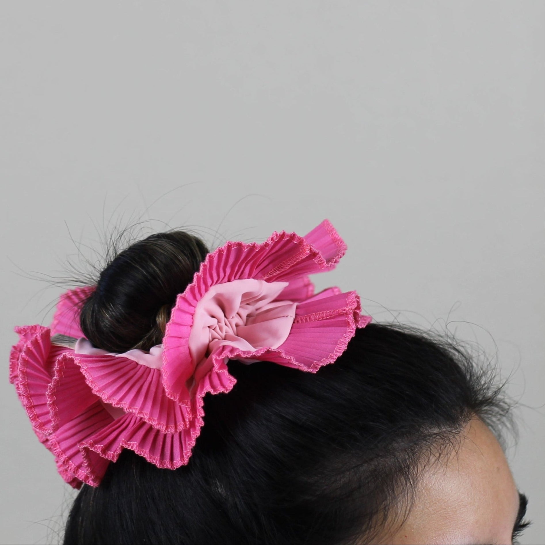 Pink scrunchie double 